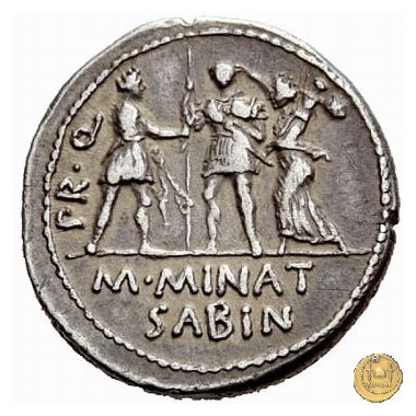 470/1c - denario Cn. Pompeius / M. Minatius Sabinus 46-45 BC (Spagna) 470/1c - denario Cn. Pompeius / M. Minatius Sabinus 46-45 BC (Spagna)